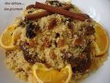 Couscous aux fruits secs et a l'orange