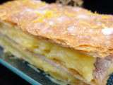 Mille feuille jaune citron