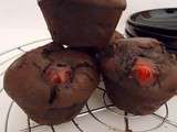 Muffins au sucre de canne et aux cerises