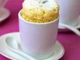 Mug cake coco cœur chocolat