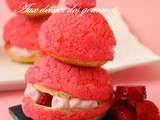 Religieuses craquantes a la fraise