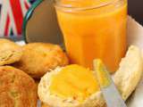 Scones au babeurre et orange curd