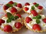 Tarte chocolat blanc - fraises