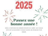 Bonne année 2025 Meilleurs voeux