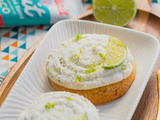Cookies citron, noix de coco au glaçage vanille