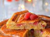 Galette des rois à la framboise et fève de tonka