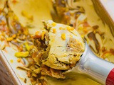 Glace à la pistache et caramel beurre salé (sans sorbetière)