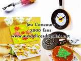 Jeu concours pour les 3000 fans Facebook