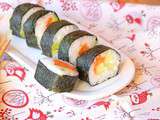 Maki au saumon avocat & concombre (recette facile)