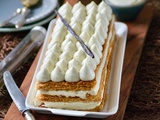 Mille-feuille maison à la crème diplomate