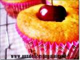 Muffins aux amandes & aux cerises