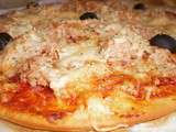 Pizza saumon thon aux trois froamges