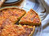 Quiche aux poireaux et saumon fumé