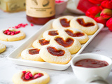 Sablés coeur à la confiture ultra fondants