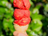 Sorbet mangue framboise (sans sorbetière)