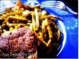 Tajine de boeuf aux haricots verts olives