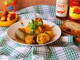 Tajine de courgettes farcies à la viande hachée