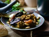 Tajine de veau aux pruneaux, abricots et raisins secs