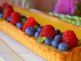 Tarte au citron et fruits rouges facile