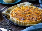 Tarte au poulet et champignons (quiche)