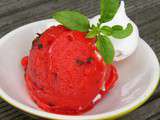 Sorbet Fraise Basilic Menthe