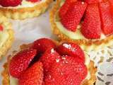 Tartelettes rhubarbe et fraises