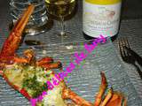 Homard americain roti au four