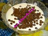 Mousse chocolat blanc et perles croustillantes