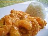 Crevettes sauce au curry