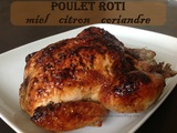 Poulet rôti au miel et au citron