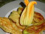 Beignets de fleurs de courgettes