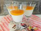 Panna cotta légère , coulis de mangue