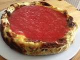 Cheesecake et son coulis de fraises