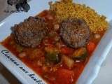 Couscous aux boulettes boeuf/merguez