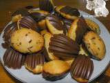 Madeleines avec coque chocolat