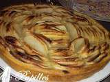 Tarte aux pommes / pâte brisée aux noisettes