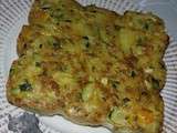 Tortilla pommes de terre / courgette / curry