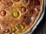 Quiche aux tomates cerises et comté