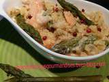 Risotto asperges/crevettes au Cooking Chef