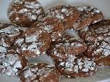 Biscuits craquelés au chocolat