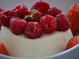 Panna cotta vanille et ses fruits rouges