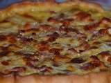 Tarte fondante courgettes, lardons et curry