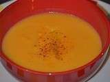 Velouté de patates douces,fenouil et orange sanguine