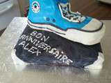 Gateau d'anniversaire converse