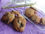 Cookies aux flocons d'avoine, chocolat blanc et cranberries