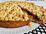 Crumble cake coco framboises