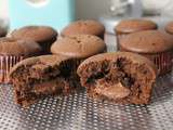 Muffins tout chocolat coeur nutella