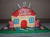 Rainbow cake Peppa Pig