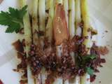 Asperges vinaigrette aux chips de bacon