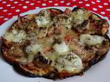 Aubergine-pizza -light